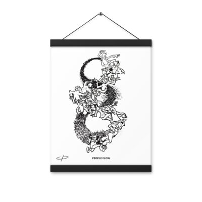 PEOPLE FLOW - Poster with hangers