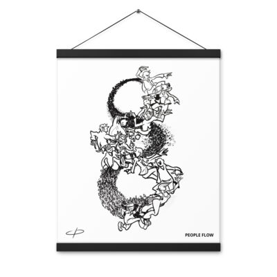 PEOPLE FLOW - Poster with hangers