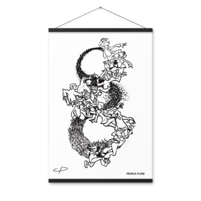 PEOPLE FLOW - Poster with hangers