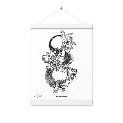 PEOPLE FLOW - Poster with hangers