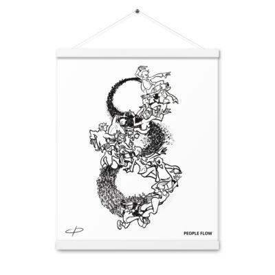 PEOPLE FLOW - Poster with hangers
