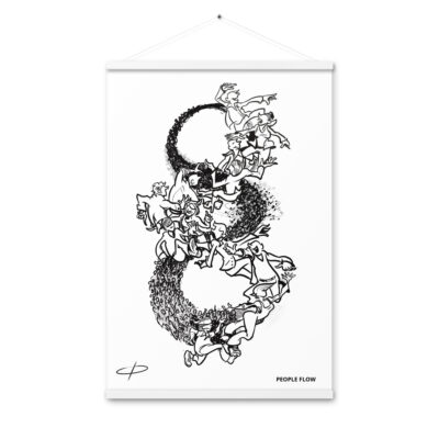 PEOPLE FLOW - Poster with hangers